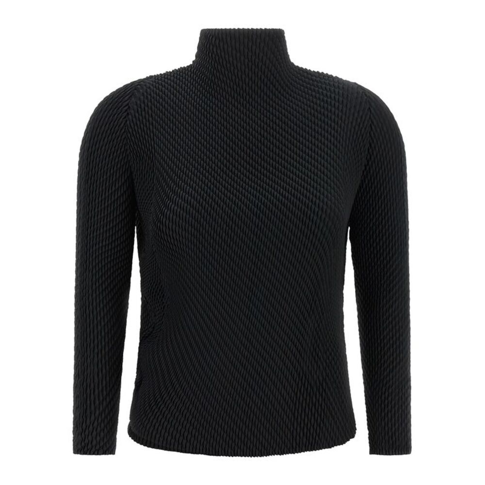 Issey Miyake Black Polyester Women's Shirt
